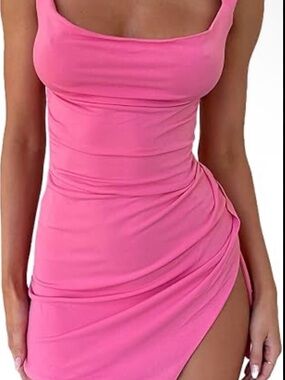Tiger Mist Pink Mini Dress